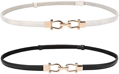 【送料無料】レディース用 スカートベルト ウエストマーク スライド式 蛇紋デザイン 無段階サイズ調整..