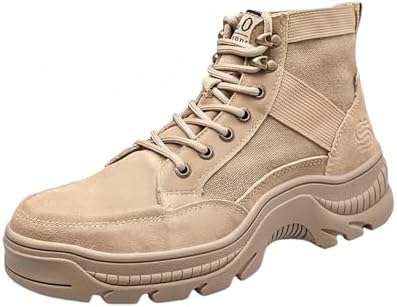 【送料無料】安全靴 作業靴 鋼先芯 軽量通気 本革×帆布ハイブリッド 滑り止め設計 男女兼用 サイズ24.5-29cm 約1000g