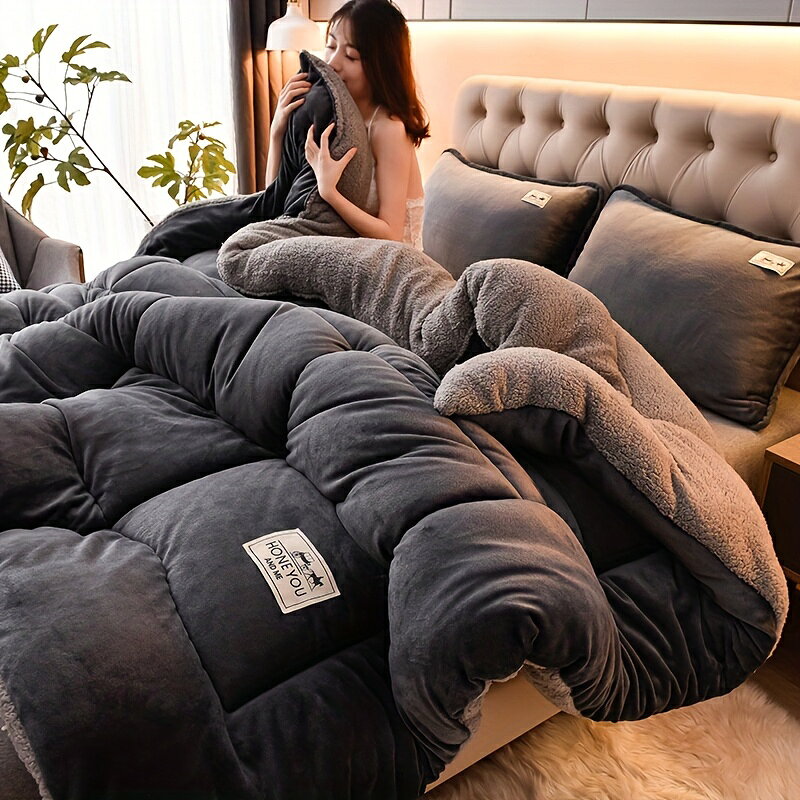 ベッドスプレッド 厚手 3層構造 ヘビーデューティー オールシーズン対応 冬用 洗える 防静電加工 ダブルステッチ 耐久性 大きめサイズ キング クイーン用 家庭向け ふんわり柔らか プラッシュ素材 高密度キルト 通年使いやすい 保温性抜群 お手入れ簡単 人気 送料無料 [2]