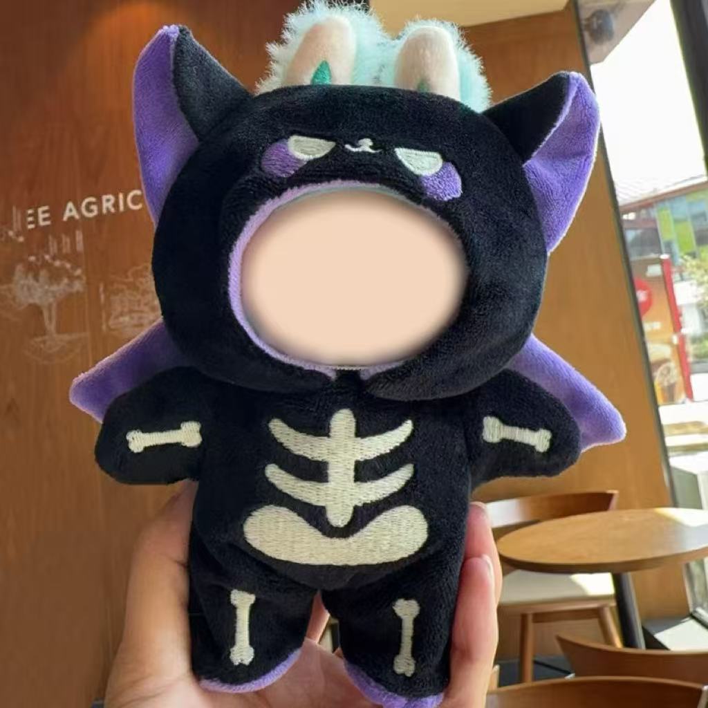 ドール用コスチューム ハートロブマカロン風 衣装のみ バット要素付き ハロウィン限定デザイン 初代＆三代目キーホルダードール対応 6.69インチドール用 高級感ある仕上がり 通年使えるおしゃれアイテム 送料無料