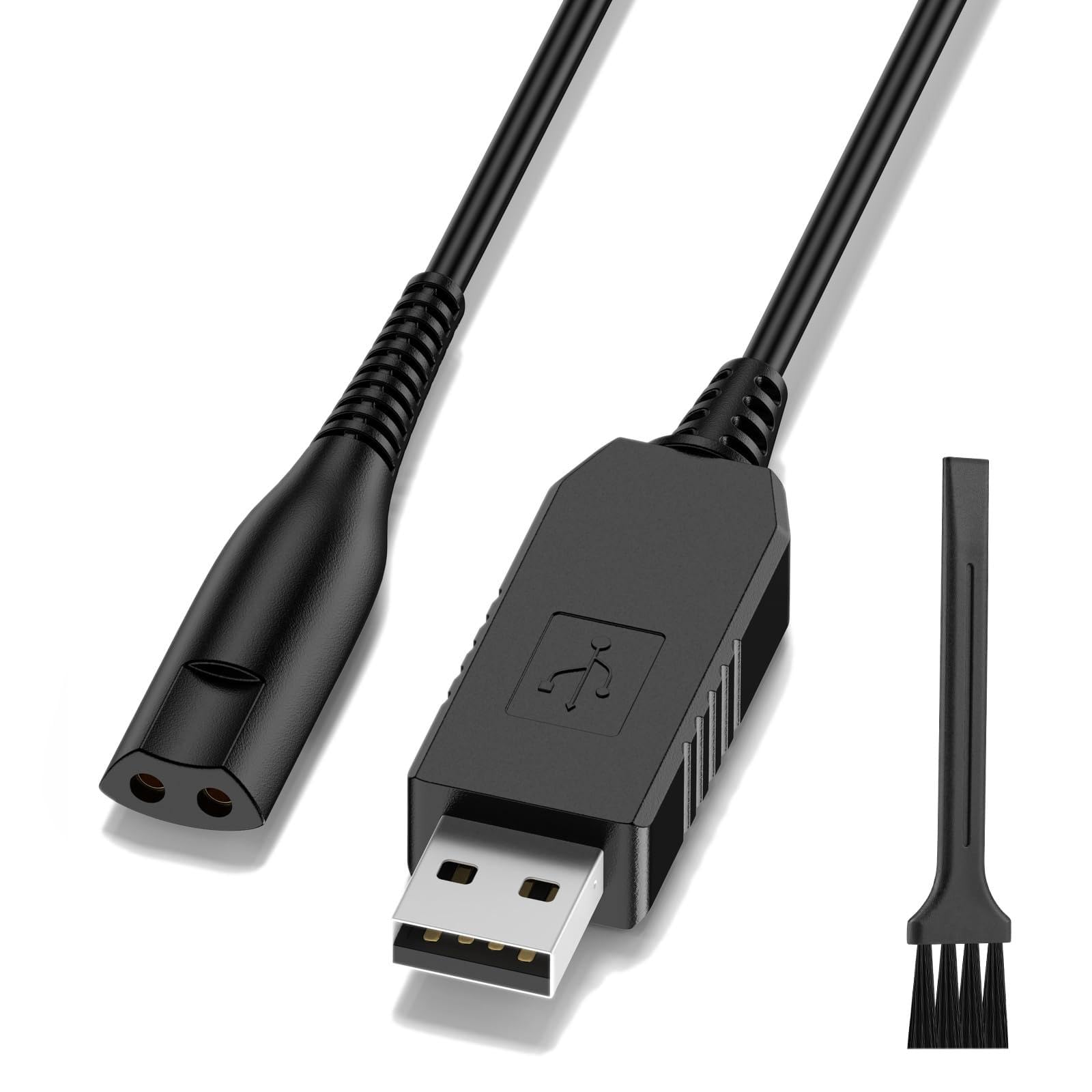 シェーバー用 USB充電ケーブル ブラウン互換 12V出力 電動剃刀 1M 長寿命 高耐久 コード  ...