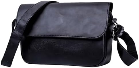 【送料無料】シンプルなPUレザー メッセンジャー ショルダーバッグ 軽量 防水 シンプル 大人用 メンズ レディース 通勤 旅行 おしゃれ