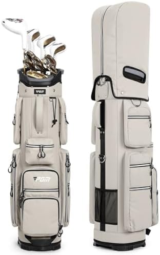 ゴルフキャディバッグ 9.5型 15本収納 ソフトフード付き 防水軽量 大容量 プロ仕様 ゴルフクラブ保護 ..