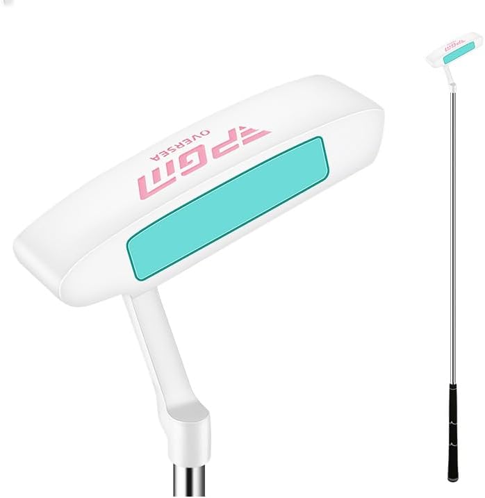 レディース用ゴルフパター スチールシャフト 33インチ 高品質 ライ角71度 ロフト角3度 エレガントなデ..