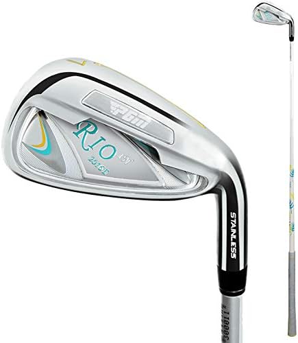 レディースゴルフクラブ アイアン 単品 右用 練習 初心者 高品質 カーボンシャフト ステンレスソール ..