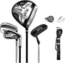 メンズ ゴルフクラブセット 4本 ヘッドカバー2個 ガンバッグ付 初心者 スターターセット 高品質 右用