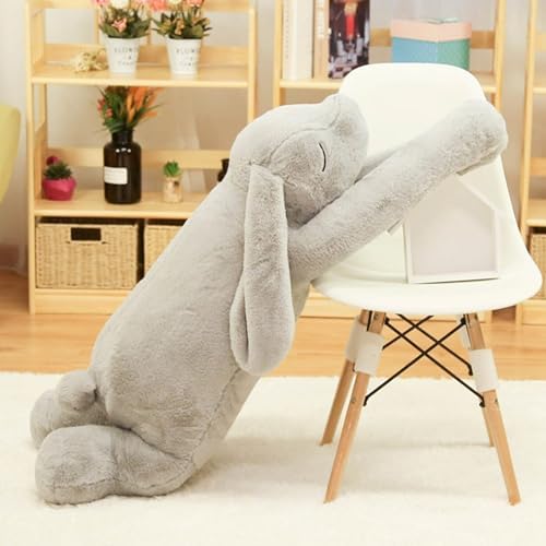 Rabbit - ウサギぬいぐるみ 大型 抱き枕 1.2m ふわふわ キュート かわいい 眠る姿 萌え プレゼント 子ども 家族 滑らかな肌触り インテリア