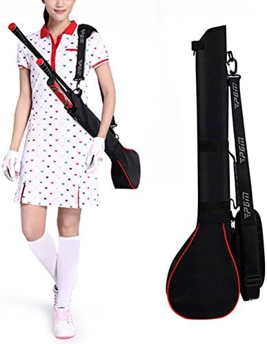 ゴルフクラブケース 3本収納 超軽量 ショルダーベルト付き 練習場用 オフィス ビジネスシーンにも対応