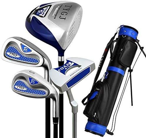 初心者向け 練習用 クラブ4本セット フェアウェイ、アイアン7番、サンドウェッジ、パター 右利き ヘッドカバー付き