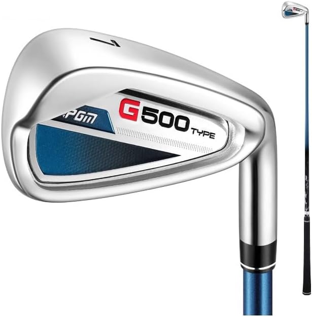 メンズ ゴルフクラブ アイアン 右用 カーボンシャフト 番手7 初心者向け 練習用 高品質 バックキャビテ..