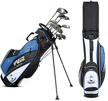 ゴルフキャディバッグ スタンド式 ポケット付き 超軽量 2.3kg 9型 14分割口枠 47インチ対応 大容量収納..