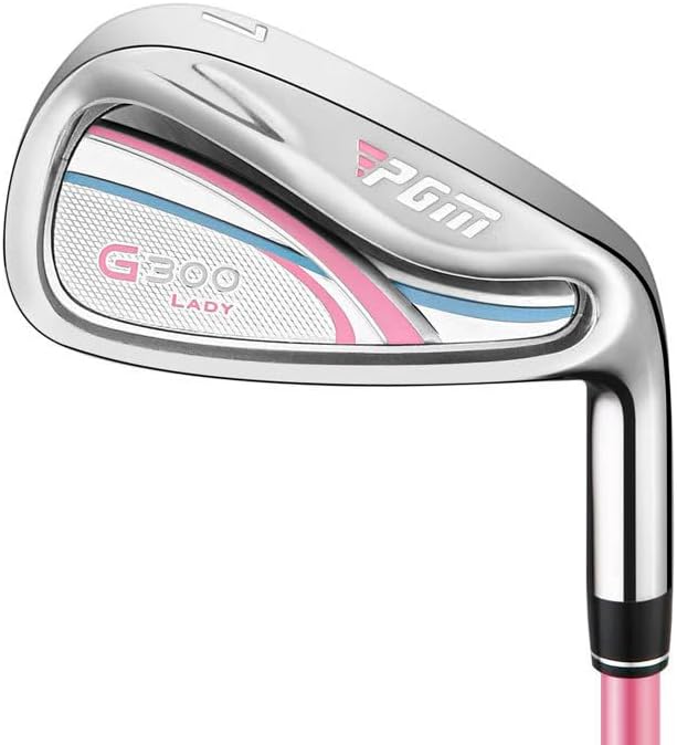 レディース ゴルフクラブ アイアン 単品 右利き カーボンシャフト 練習 初心者 フレックス:L ヘッドカ..