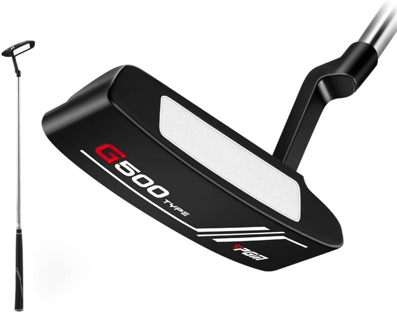 ゴルフパター 右用 スチールシャフト 練習用 初心者向け ヘッドカバー付き ゴルフクラブ メンズ