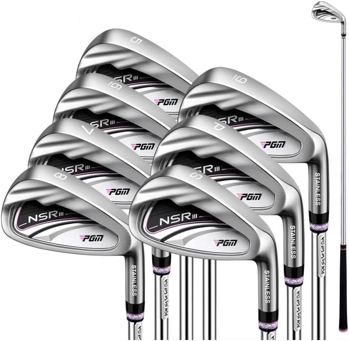 ゴルフアイアンセット 右利き 7本組 スチールシャフト レディースメンズ対応 高品質 サイズ調整可能 送料無料