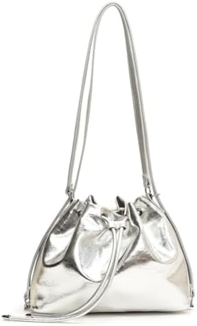 光沢加工 ミニリュック ショルダーバッグ 軽量 コンパクト 2way レディース 斜め掛け メタリック シン..