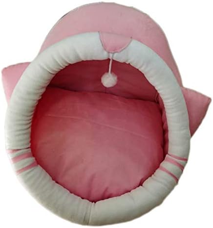 ドーム型猫ベッド 猫ハウス 犬用 ペットベッド 暖かい ふわ休憩所 小型犬用 ペット用寝袋 冬用キャットハウス 保温 防寒 洗える 冬 犬 小型 ふわふわ もふもふ L 犬猫 室内用 おしゃれ 可愛