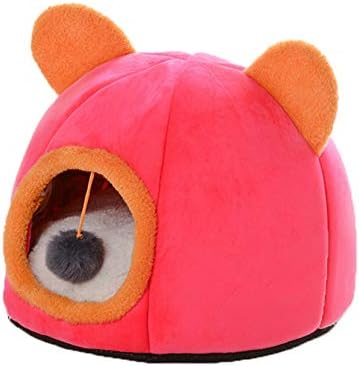 ドーム型ペットベッド 猫用 犬用 おしゃれ かわいい ローズ ベッド M グッズ 寝床 保温防寒 防水 高弾力PP綿 洗える 大人気 安心素材 小型犬 猫用品