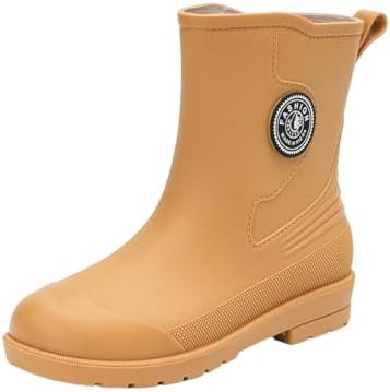 防水レインブーツ 女性用 ショート丈 滑り止め耐摩耗 PVC素材 通勤・アウトドア・洗車対応 高品質 軽量