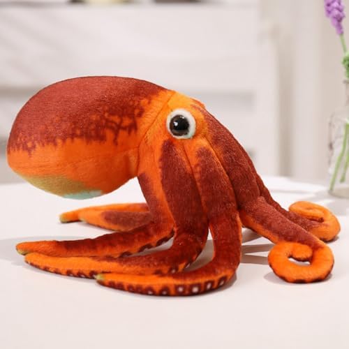乐天商城 - 抱き枕 アニマル オレンジ タコぬいぐるみ 抱きまくら かわいい 癒し プレゼント 小さい 50cm おもちゃ 軽量 ふわふわ