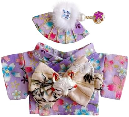 【送料無料】和柄着物・浴衣セット 15-17cm ぬいぐるみ用 手のひらサイズ 夏祭り 花火大会 お祭り 縁日 推し活 着せ替え 撮影用小物付き かわいい おしゃれ 和風 レディース メンズ ギフト プレゼントに最適