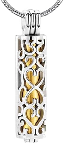 手元供養 メモリアルペンダント ステンレス シルバー ハート型 遺骨収納 アクセサリー お守り 小型 火..