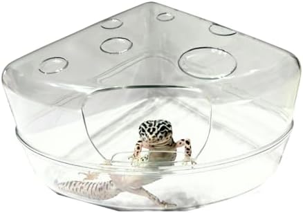 クリア コーナー シェルター トカゲ 爬虫類 小動物 チーズ型 隠れ家 ケージ 快適 洗いやすい 省スペース インテリア 軽量 多機能