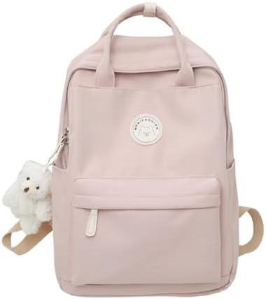 【送料無料】レディース リュック パステルカラー 撥水 軽量 キッズ 通学 旅行 韓国 かわいい シンプル 大容量 スクールバッグ タウンリュック