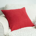クッションカバー 45x45cm 北欧風 シェニール 無地 おしゃれ シンプル モダン 部屋雑貨 ファスナー 家庭装飾 車 飾り インテリア ベッドルーム (レ...