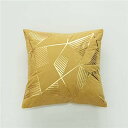 北欧風クッションカバー 45x45cm 2枚セット おしゃれ シープボア 柄 几何学模様 メタリックプリント モダン アンティーク ナチュラル インテリア 家庭...