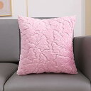 クッションカバー 45x45cm 北欧調 フェイクファー 2枚セット クリスマスツリー スパンコール 柄 おしゃれ 可愛い 暖かく ふわふわ 立体的 出し物 モ...