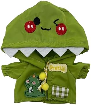 10cmぬいぐるみ用レインコート キャラクター選べる防水加工 恐竜(緑)ひよこ おしゃれ シンプル 子ども向け プレゼント 送料無料