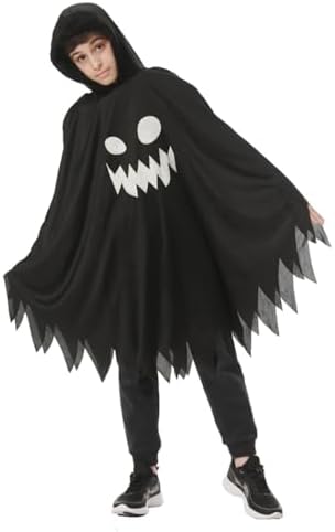 ハロウィンコスプレ衣装 子供用 マント 幽霊 おばけ 蛍光 キャラクター おしゃれ 通園 通学 人気 シーン対応