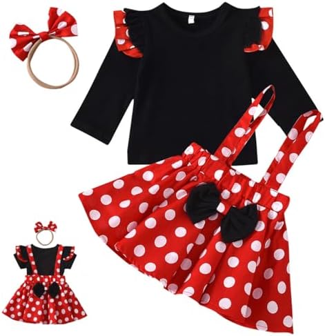 キッズ プリンセスドレス 女の子 ハロウィン衣装 コスプレ お姫様 キャラクター おしゃれ シンプル 赤白ドット柄 素敵なプレゼント