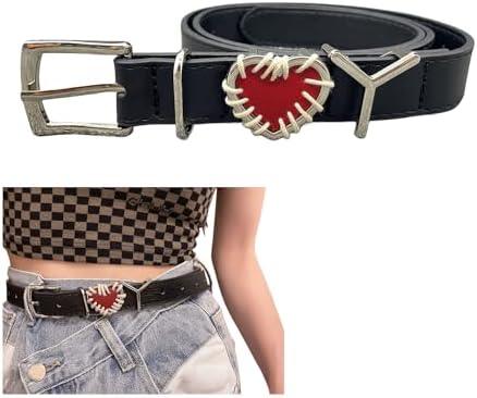 ラブメタルバックル キラキラベルト レディース パンク ヘビメタ ビジュアル系 ゴスロリ 地雷系 YDAI-088