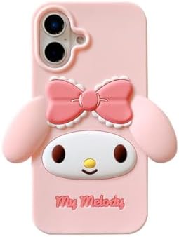 【送料無料】iPhone 16専用 ケース シリコン 落下防止 動物柄 サンリオ マイメロディ かわいい シンプ..