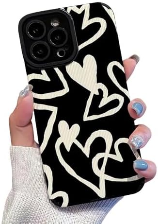 iPhone 11 Pro専用 薄型レザー ケース 可愛いハートデザイン 防衝撃 スレ傷防止 レンズ保護 送料無料 ..