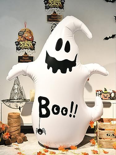 乐天商城 - ハロウィン ロッキング ゴースト バルーン 飾り 屋内 屋外 装飾 大型 幽霊 140cm おしゃれ パーティ用 学園祭 送料無料