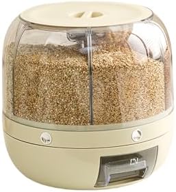 米びつ 回転分類米バケツ 大容量 食品保存容器 6kg 密閉 防湿 虫除 おしゃれ 家庭用 通勤 ライスボックス