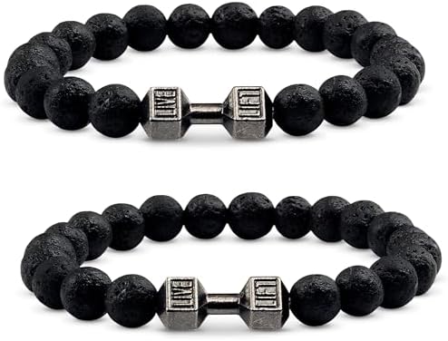 楽天ヤスイショップメンズ レディース用 溶岩ビーズブレスレット 黒色 8mm 高品質 ストレッチ ビーズジュエリー オイルディフューザー 軽量 多機能 プレゼント ギフト