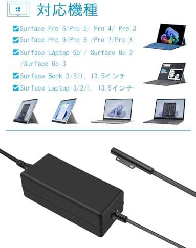 Surface Pro ���Ŵ� 15V 4A 65W �ޥ���б� �Ÿ������ץ��� �����ե����ߴ� AC�����ץ��� ¿��ǽ ����
