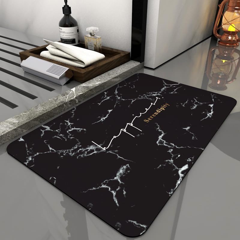 珪藻土バスマット 速乾 洗える 大容量 吸水性抜群 足拭きマット 滑り止め加工 厚手 バスルーム 洗面所 ..