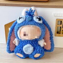 Labubu服 ラブブ服 ラブブぬいぐるみ 対応ラブーのぬいぐるみ ラブブ 服手作り デニムオーバーオール&帽子セット手工製作 アクセサリー かわいい ドール服...