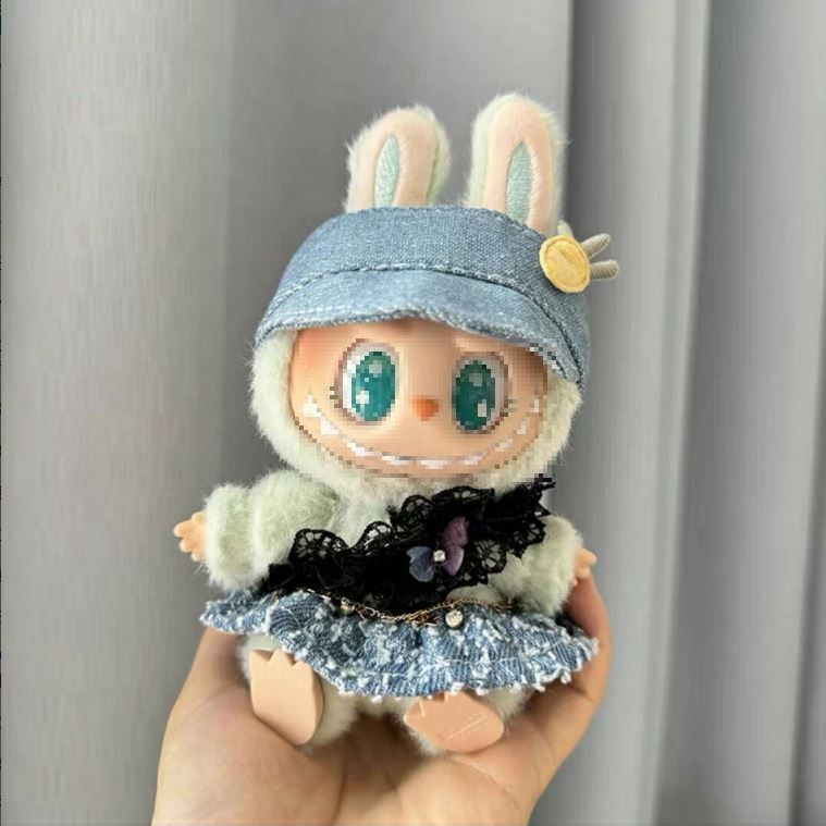 2点セット POPMART LABUBU ラブブ 17cm ぬいぐるみ用 着せ替えセット ワンピース＆ヘア飾り付き　Labub..