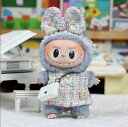Labubu服 ラブブ服 ラブブぬいぐるみ 対応ラブーのぬいぐるみ ラブブ 服手作り デニムオーバーオール&帽子セット手工製作 アクセサリー かわいい ドール服...