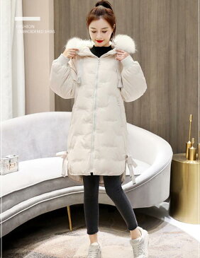 コート ダウンコート ウールコート ロングコート 防寒　ウールのコート アウター　ラクーンファー　大きいサイズ　軽量　ダッフルコート　レディースコート 毛皮 ウール ダウン フォーマル　エレガント フード付き　暖かい 長袖　開襟　Z203 韓国ファッション