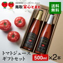 トマトジュースセット 【送料込】 トマトジュースギフトセット（500ml/2本入り）【産地直送】【鳥取県】【倉吉市】【笑心トマト】【山陰地方】【メーカー直送】