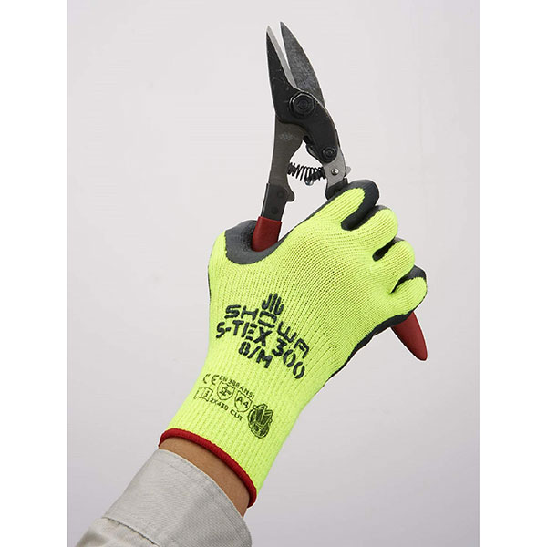 【送料込】 耐切創手袋　STEX300　Mイエロー　 ショーワグローブ