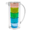 アボードホームウェア シンプル ピッチャー 2.6L 麦茶ポット おしゃれなデザイン食器 洗いやすい形状 食洗機対応 BPAフリー 割れにくいプラスチック 冷水 ティー お茶 水出しコーヒー