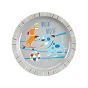 アボードホームウェア 子供用食器 21cm 可愛いお子様プレート キッズ 皿 割れにくいプラスチック 電子レンジ対応 食洗機対応 ランチ