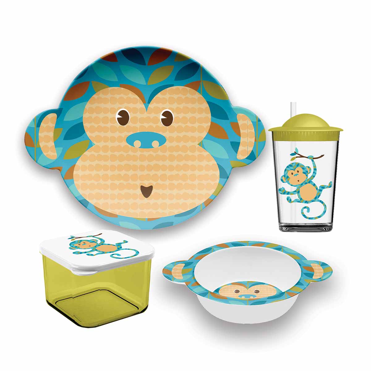 アボードホームウェア 子供用食器セット 可愛い キッズ 皿 出産祝い プレゼント ギフト 割れにくい